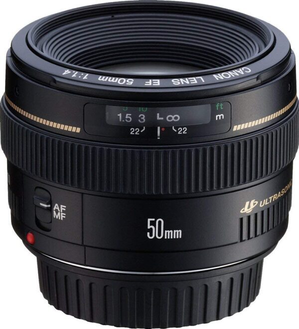 Canon EF 50mm f/1.4 USM Standard & Medium Telephoto Lens for Canon SLR Cameras - Fixed