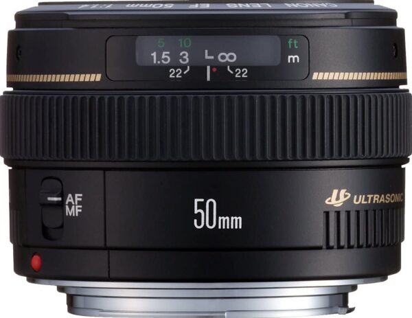 Canon EF 50mm f/1.4 USM Standard & Medium Telephoto Lens for Canon SLR Cameras - Fixed - Image 3