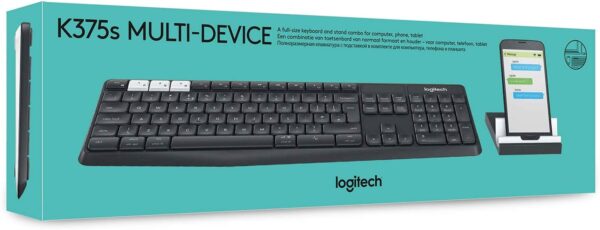 Logitech Bluetooth K375s Multi-Device Wireless Keyboard and Stand Combo