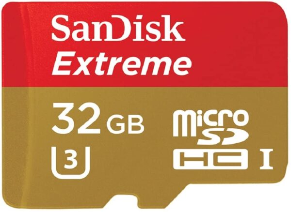 SanDisk 32GB Extreme SDXC UHS-I Card – C10, U3, V30, 4K UHD, SD Card – SDSDXV5-32G-GNCIN 150mbps