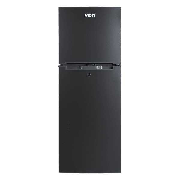 Von 138L Double Door Fridge – Silver VART-18DMS