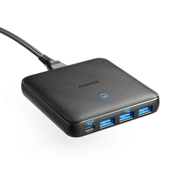 Anker PowerPort Atom III Slim (Four Ports) B2C - UK Black A2045211