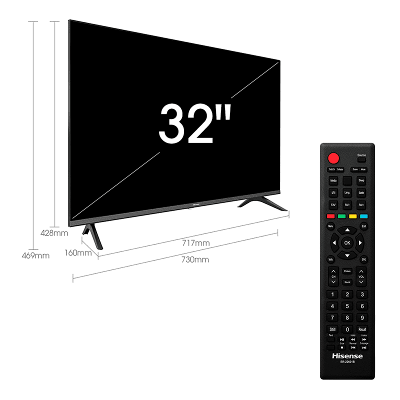 Hisense 32 inch Digital Frameless – 32A3KKEN - Image 2