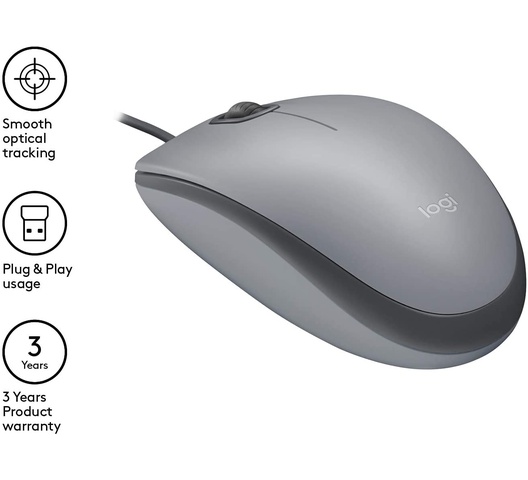 Logitech M110 Silent Mouse USB Wired