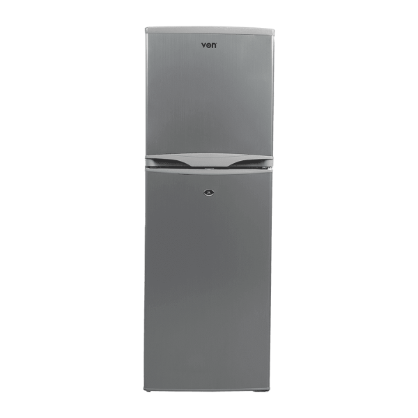 Von 134L Double Door Fridge - Silver VART-22DHS