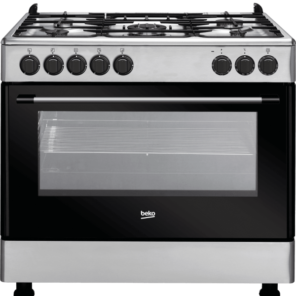 BEKO GE15120DX 5Gas 90x60cm Silver Electric Oven