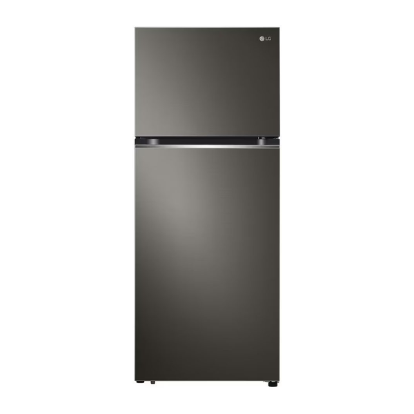 LG DoubleDoor Fridge No Frost 395L Black Steel