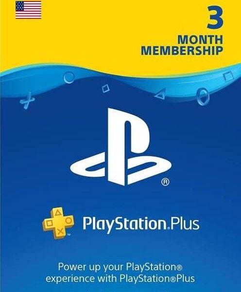 PlayStation Network PLAYSTATION NETWORK 3 MONTH PLAYSTATION PLUS MEMBERSHIP (PS+) (USA)