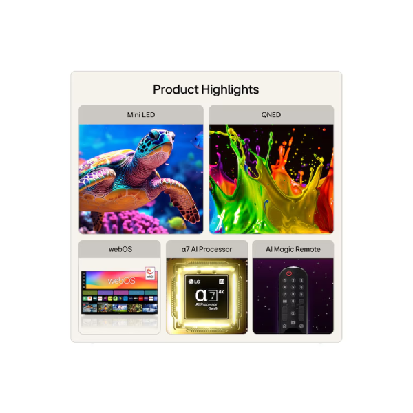 LG QNED72B6L QNED Mini LED 4K AI Smart TV - Image 2