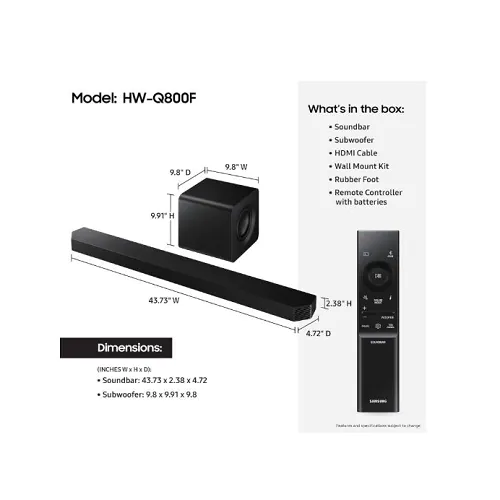 Samsung HW-Q800F 5.1.2ch Soundbar - Image 2